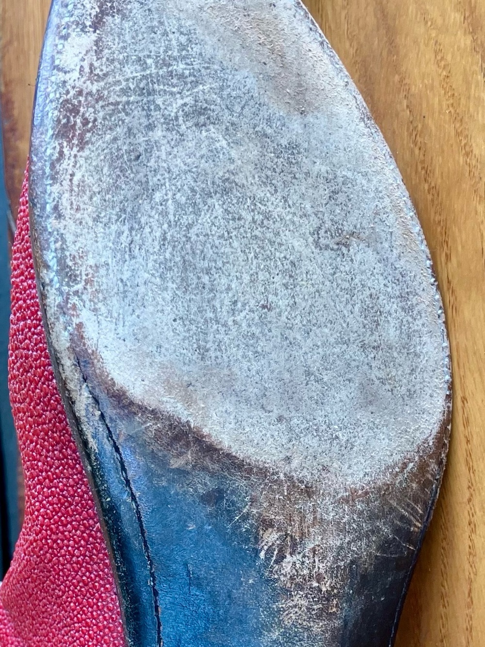 Red Lucchese 1883 Stingray Cowboy boots 9 B - Picture 9 of 16